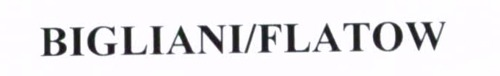 BIGLIANI/FLATOW