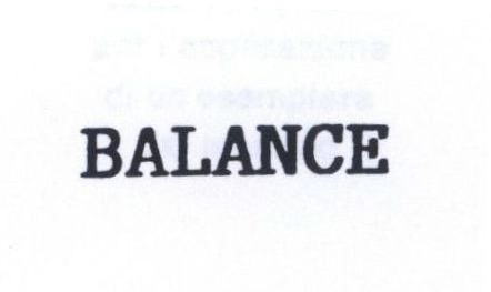 BALANCE