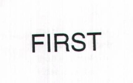 FIRST