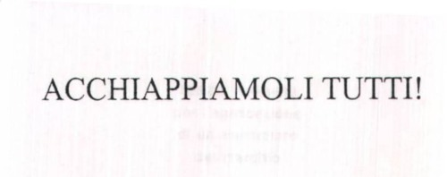 ACCHIAPPIAMOLI TUTTI