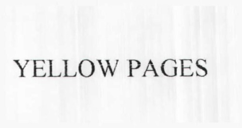 YELLOW PAGES