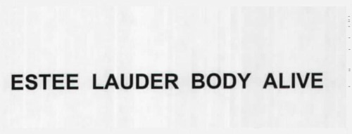 ESTEE LAUDER BODY ALIVE