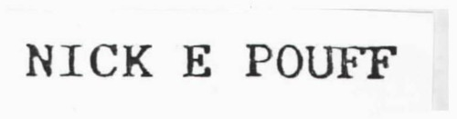 NICK E POUFF
