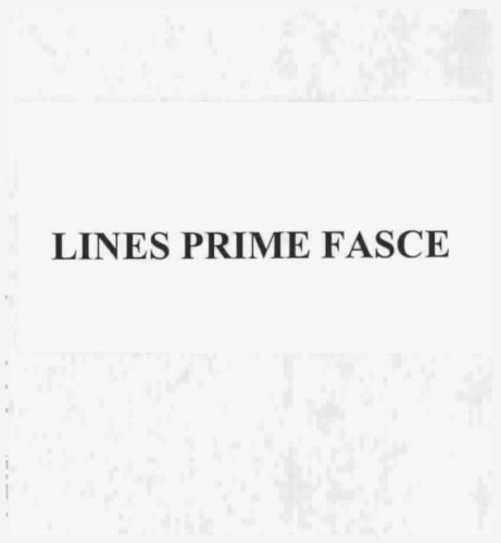 LINES PRIME FASCE
