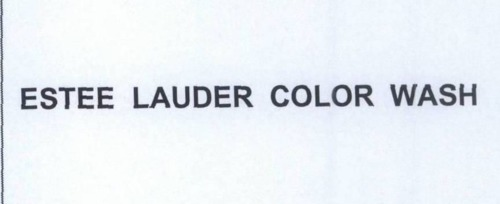 ESTEE LAUDER COLOR WASH