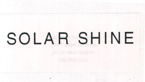 SOLAR SHINE
