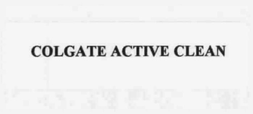 COLGATE ACTIVE CLEAN