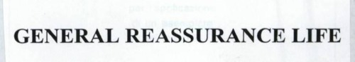 GENERAL REASSURANCE LIFE