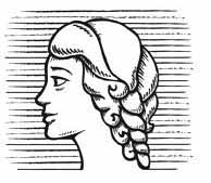 FIG. DI PROFILO FEMMINILE (FIGURATIVO)