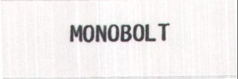 'MONOBOLT' (MARCHIO VERBALE)