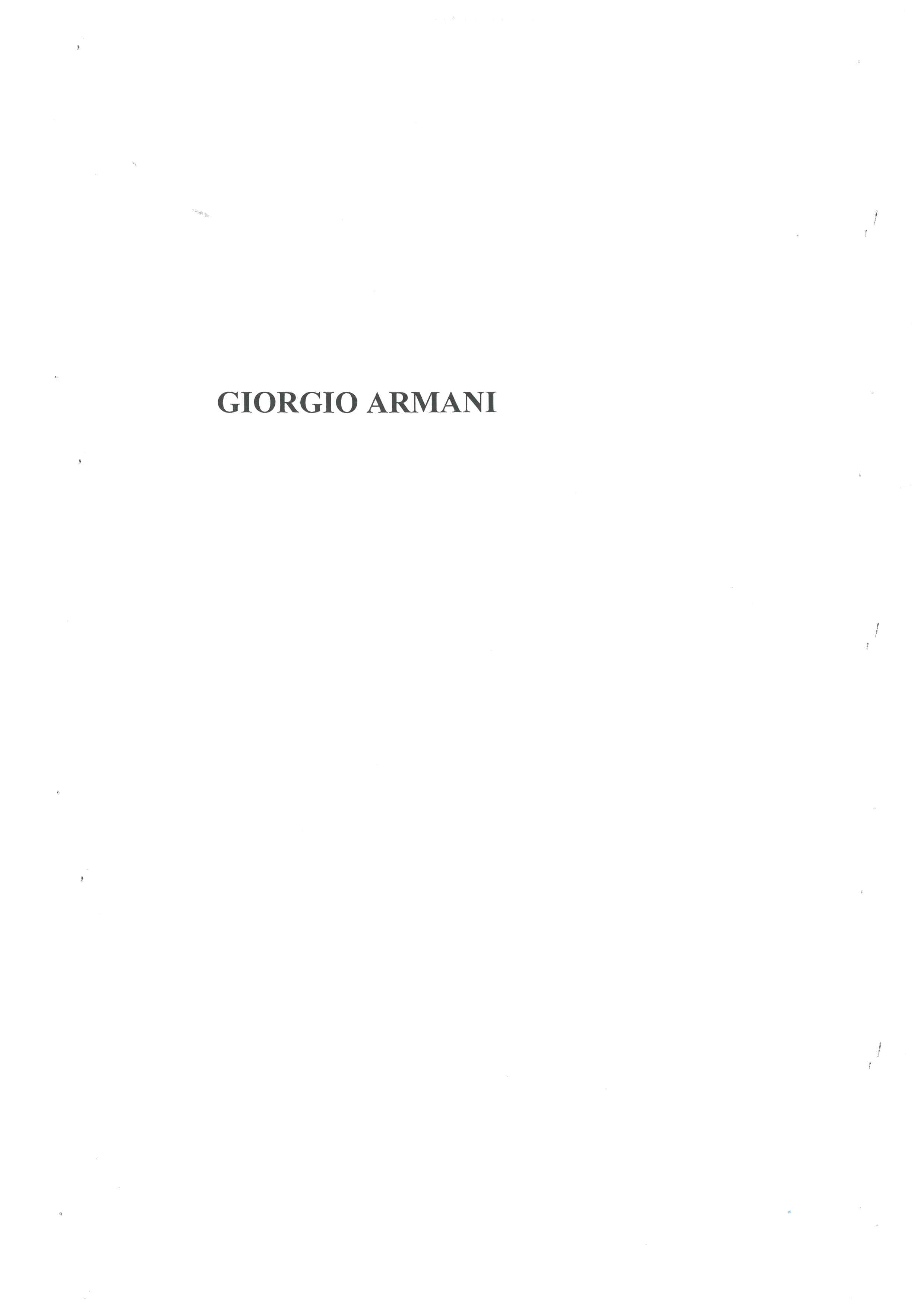 GIORGIO ARMANI