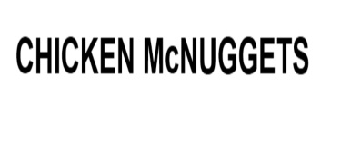 CHICKEN MCNUGGETS