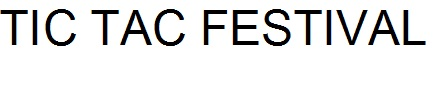MARCHIO VERBALE "TIC TAC FESTIVAL"