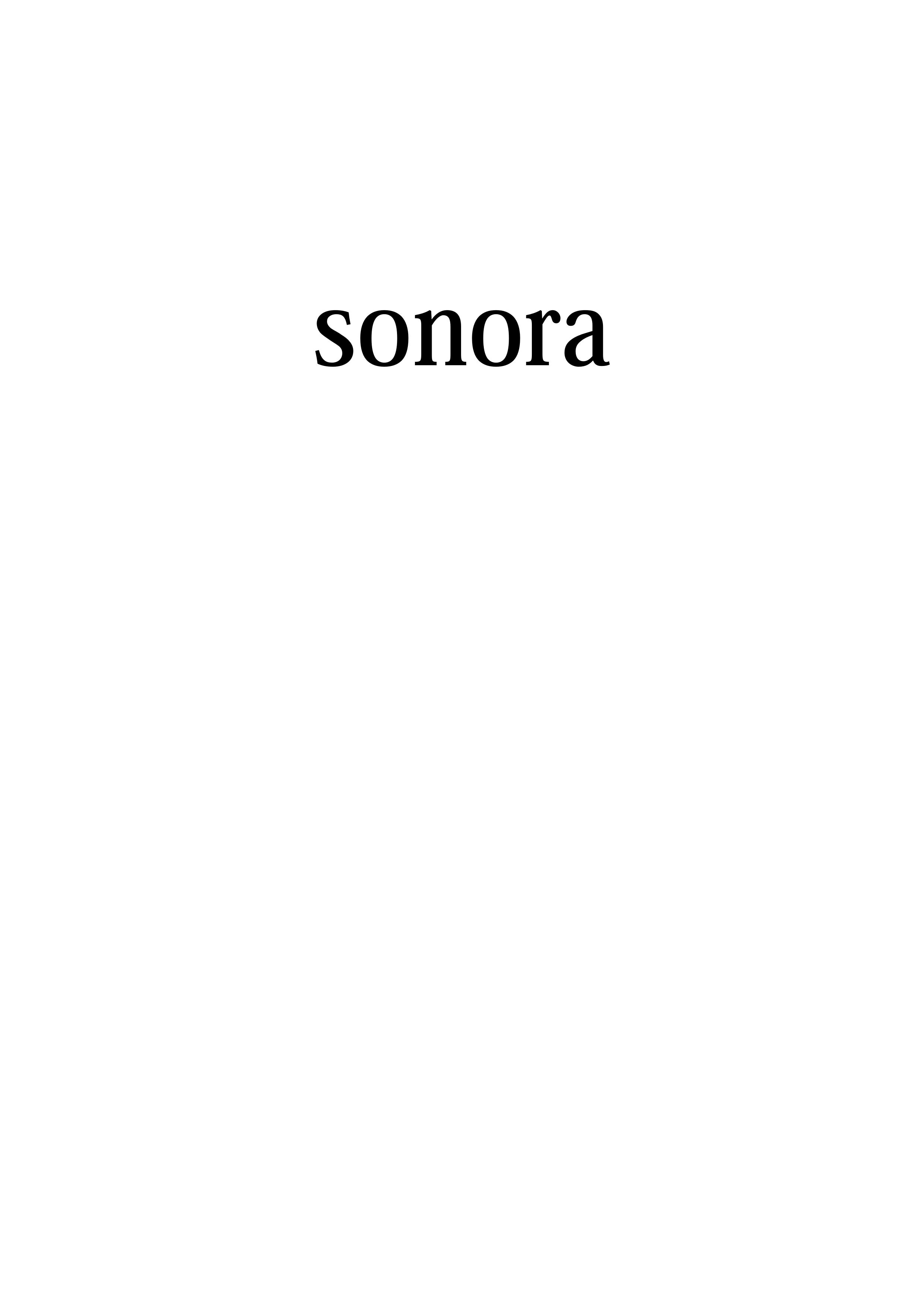 SONORA