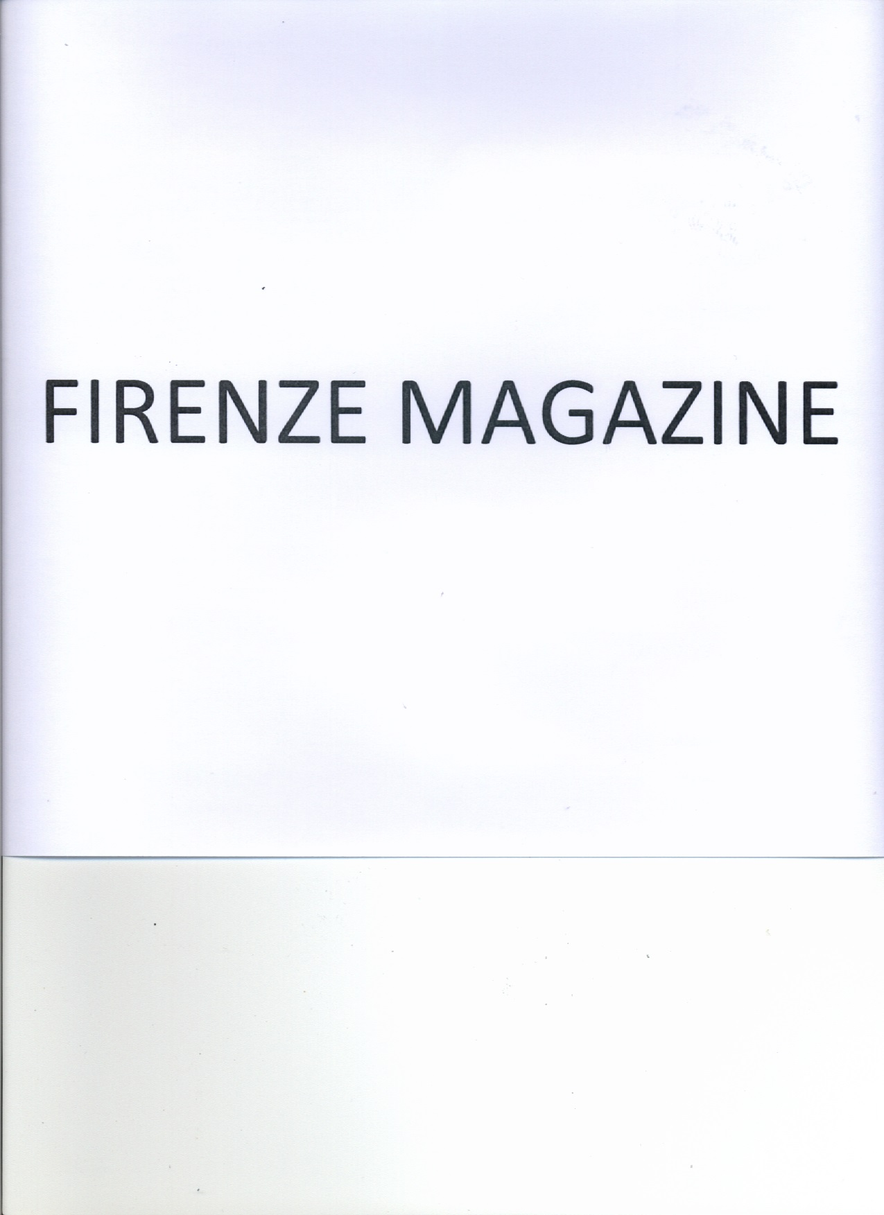 FIRENZE MAGAZINE