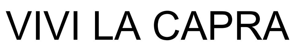 VIVI LA CAPRA