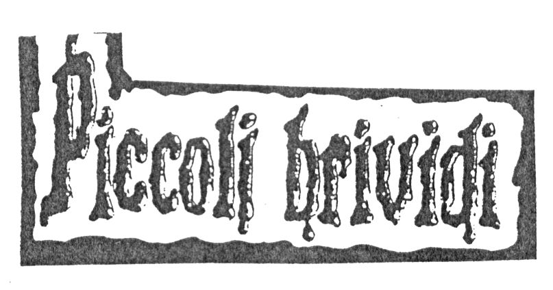 PICCOLI BRIVIDI (FIGURATIVO)