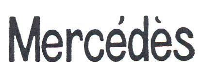 MERCÉDÈS (MARCHIO FIGURATIVO IN CHIAROSCURO)