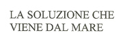 LA SOLUZIONE CHE VIENE DAL MARE