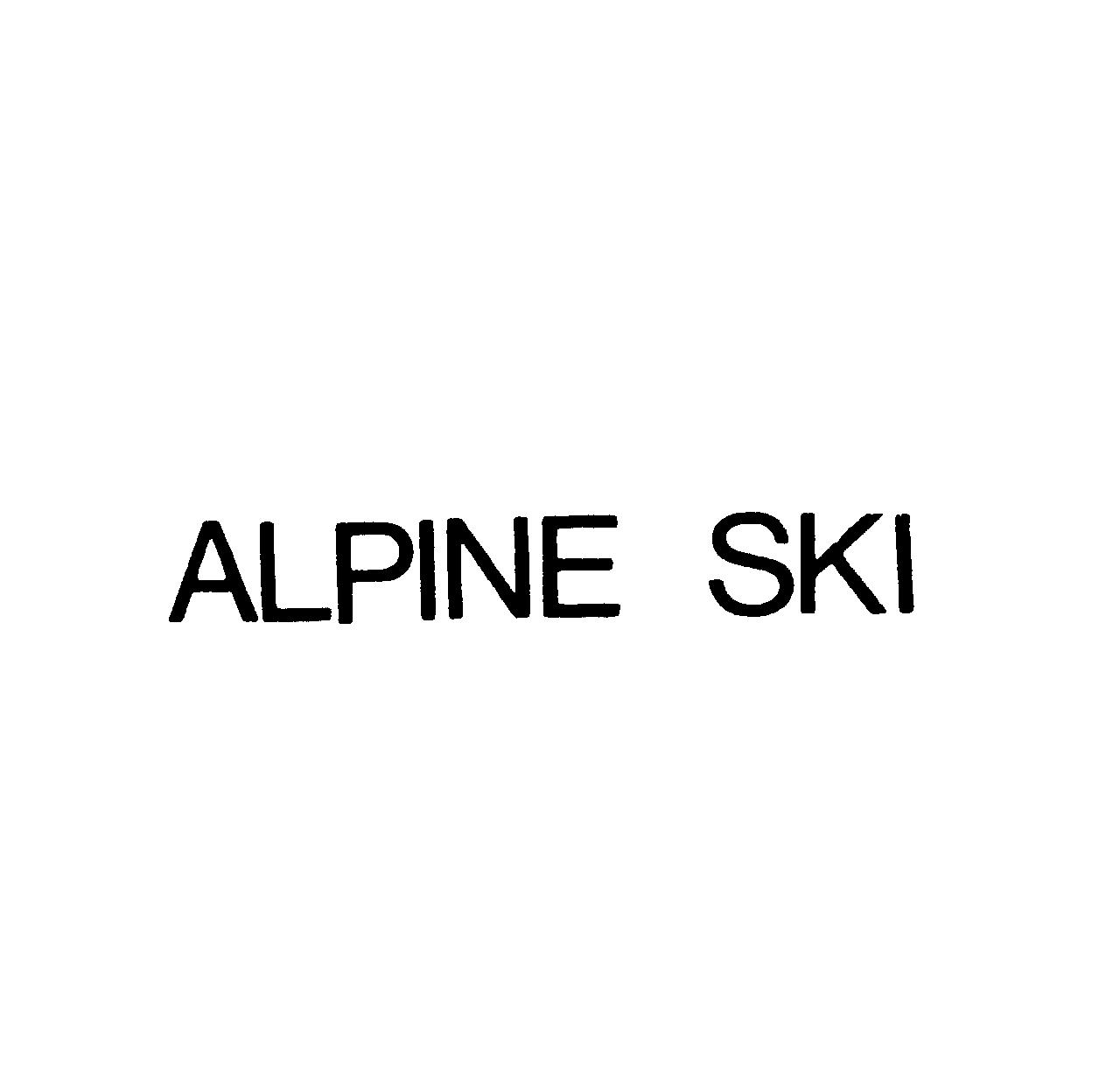 ＡＬＰＩＮＥ　ＳＫＩ