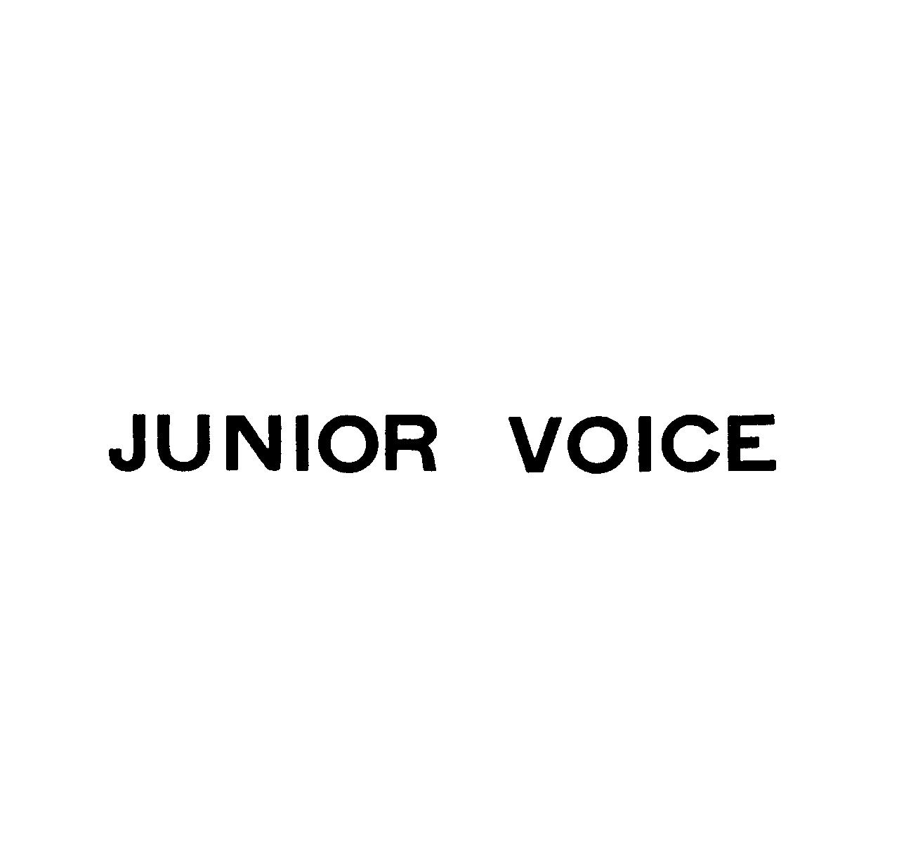 ＪＵＮＩＯＲ　ＶＯＩＣＥ