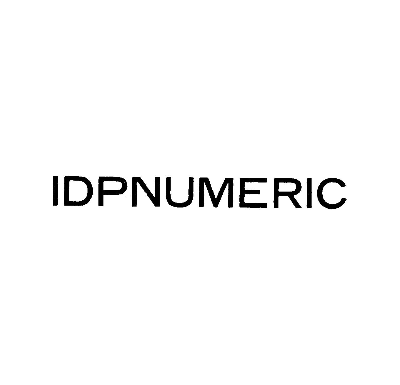 ＩＤＰＮＵＭＥＲＩＣ