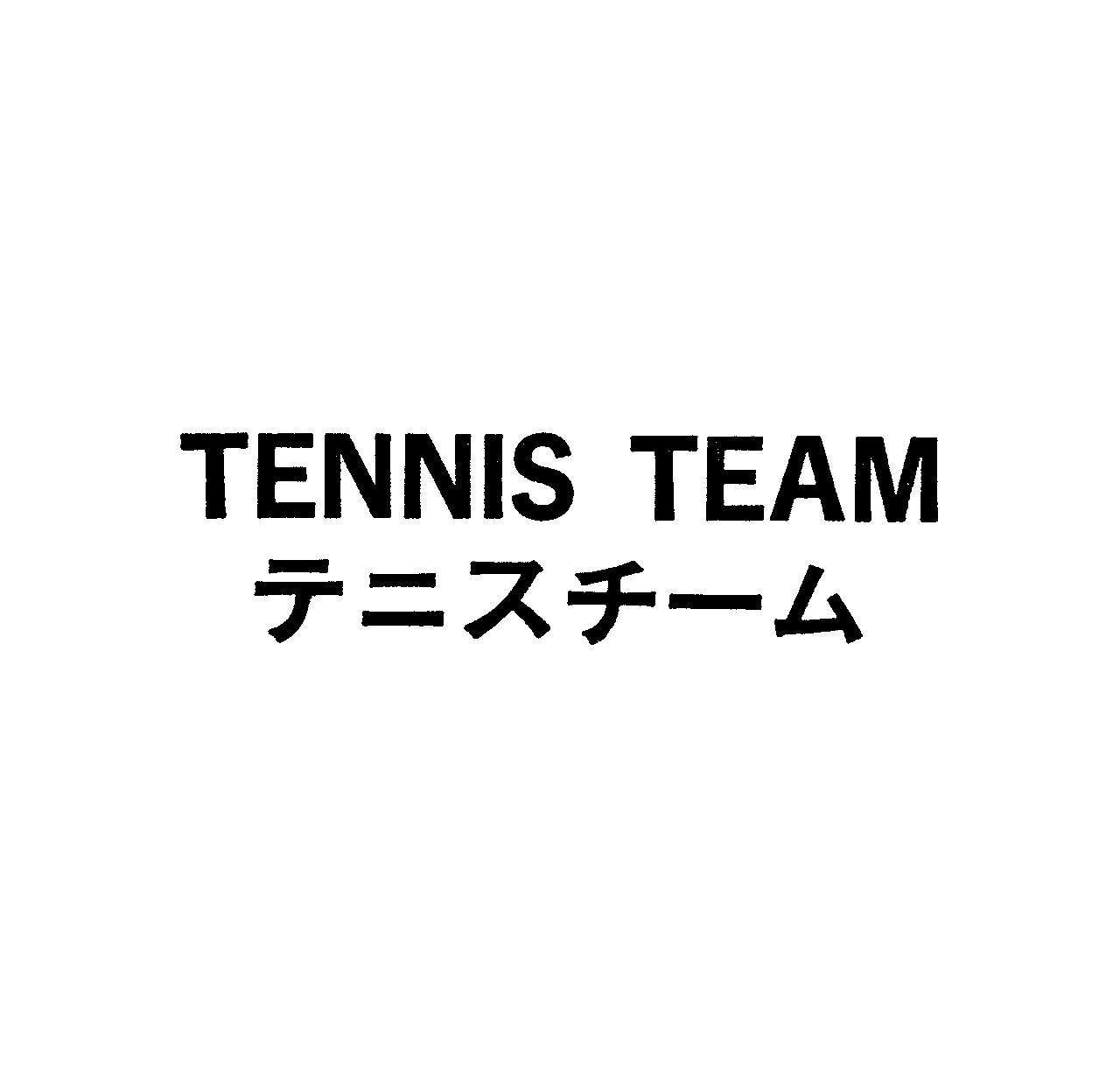 ＴＥＮＮＩＳ　ＴＥＡＭ＼テニスチ－ム
