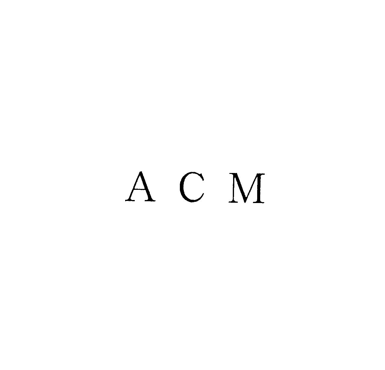 ＡＣＭ