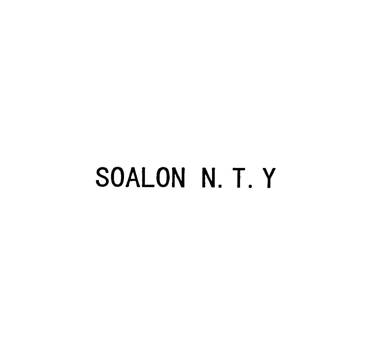 ＳＯＡＬＯＮ　Ｎ．Ｔ．Ｙ