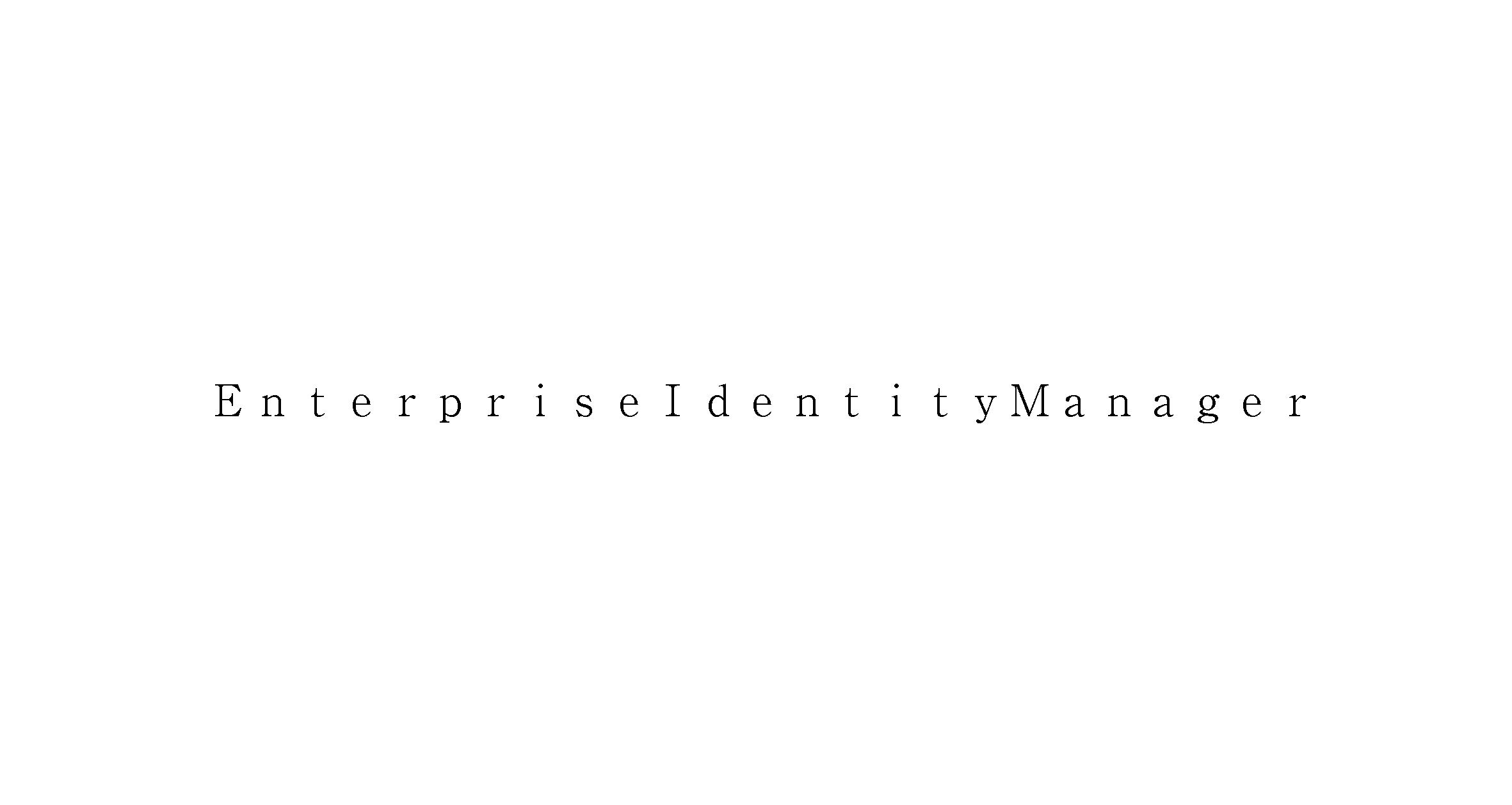 ＥｎｔｅｒｐｒｉｓｅＩｄｅｎｔｉｔｙＭａｎａｇｅｒ