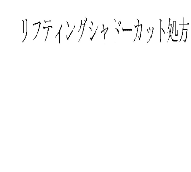 リフティングシャドーカット処方