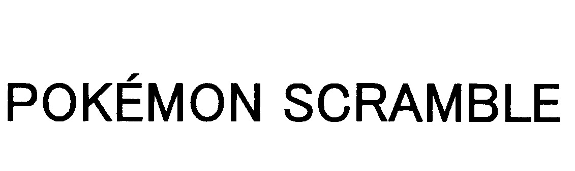 ￠ＰＯＫＥＭＯＮ　ＳＣＲＡＭＢＬＥ