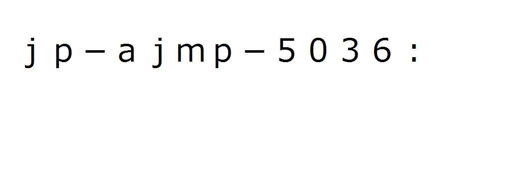 ｊｐ－ａｊｍｐ－５０３６：