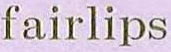 ｆａｉｒｌｉｐｓ