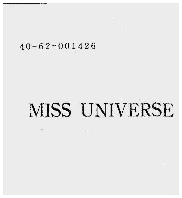 MISS UNIVERSE
