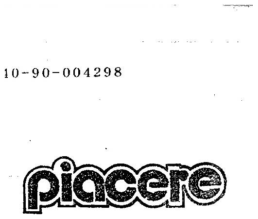 piacere