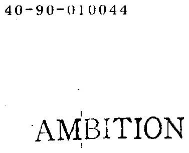 AMBITION