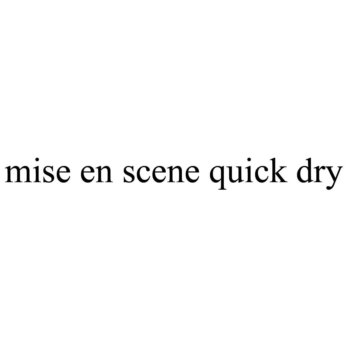 mise en scene quick dry