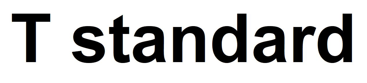 T standard