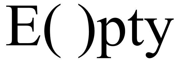E( )pty