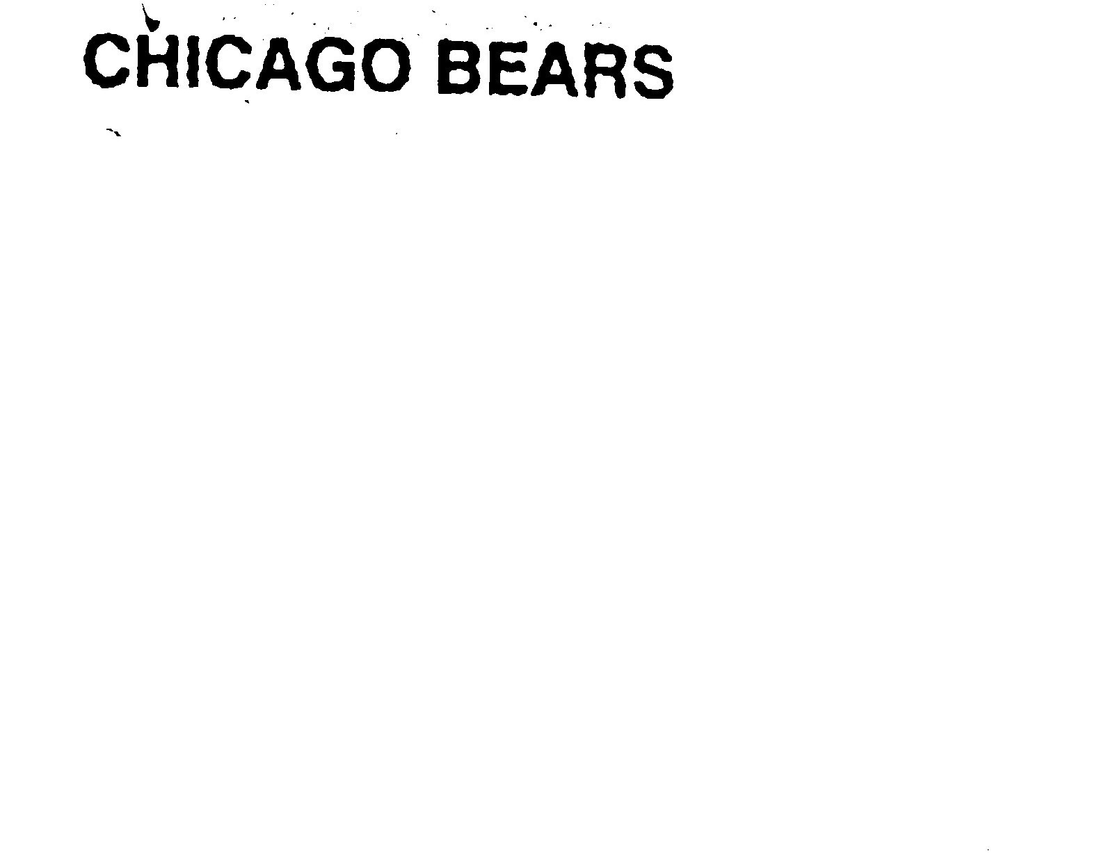 CHICAGO BEARS