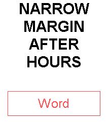 NARROW MARGIN AFTER HOURS