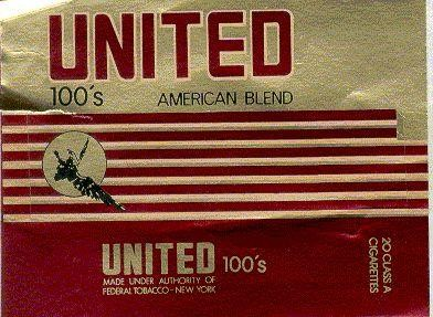 UNITED 100'S Label