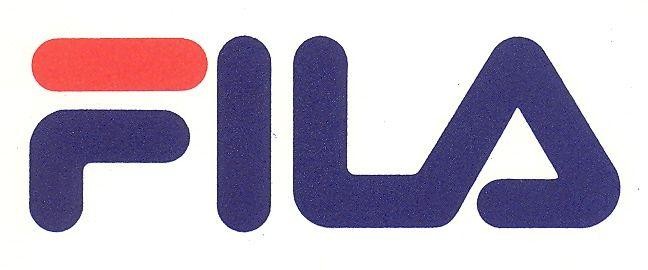 FILA in special script in colors