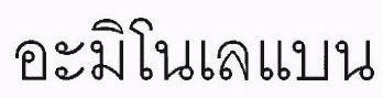 AMINOLEBAN in Thai characters