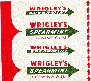 SPEARMINT WRAPPER W/RED FLASH