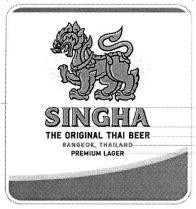 SINGHA, THE ORIGINAL THAI BEER & Device