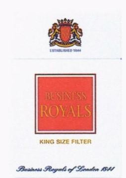 BUSINESS ROYALS, KING SIZE FILTER & Device