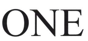 "ONE"