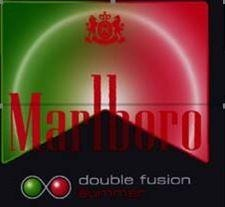 MARLBORO DOUBLE FUSION SUMMER(w/ rooftop design, PM Crest and double capsule device)